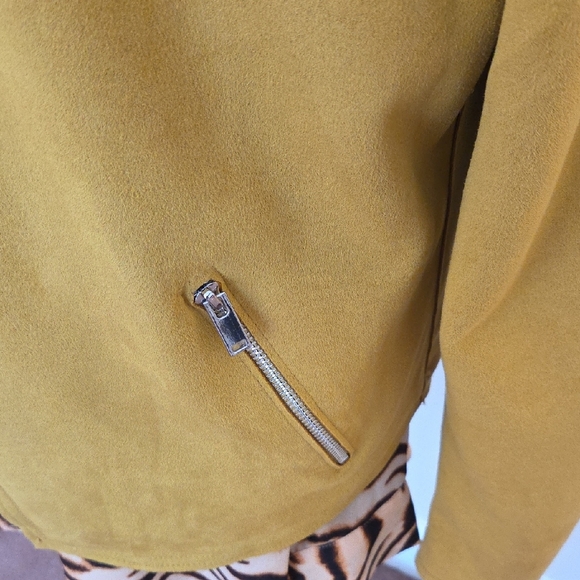 Mustard Yellow Women's Jacket - Picture 3 of 5